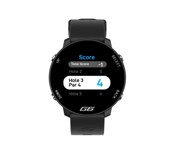Shot Scope G6 Golf GPS Watch with Full Hole Maps, 36,000 Courses, Hazard & Layup Distances - Shopthatapp.ca