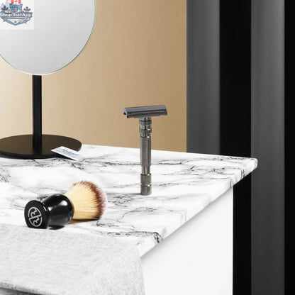 Rockwell T2 Adjustable Safety Razor - Gunmetal (Twist-to-Open) - Shopthatapp.ca