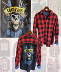 Guns n Roses '91 Use Your Illusion Vintage Rock Flannel Shirt - Www.Shopthatapp.ca