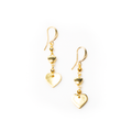 Heart Drop Earrings Gold Plate - Elegant Jewelry for Every Occasion - Shopthatapp.ca
