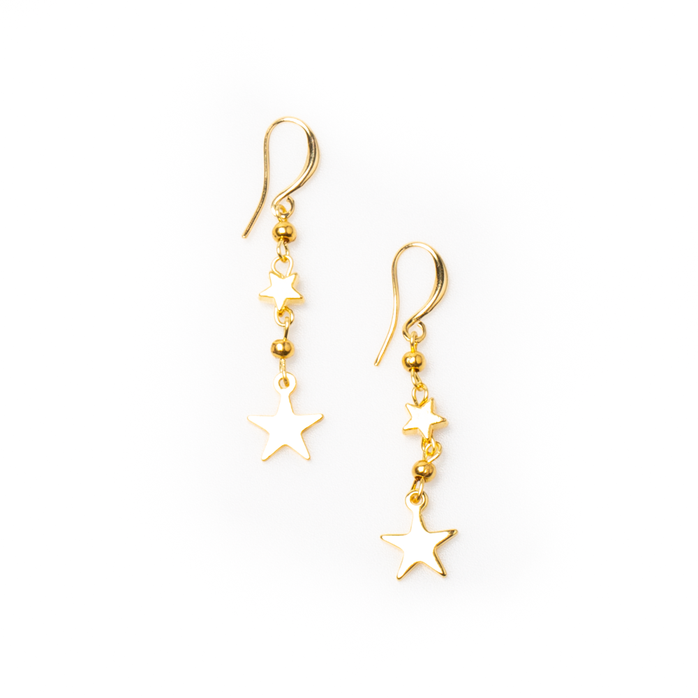 Star Drop Earring Gold Plate - Elegant and Stylish Accessory - Shopthatapp.ca