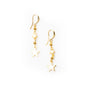 Gold-plated star drop earrings by Suzie Blue Canada featuring a stylish, elegant design perfect for accessorizing.