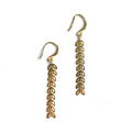 Drop Petal Earrings Gold Plate - Elegant Floral Jewelry - Shopthatapp.ca