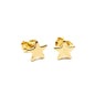 Gold plated star stud earrings by Suzie Blue Canada featuring elegant, stylish jewelry design with shiny star-shaped studs.