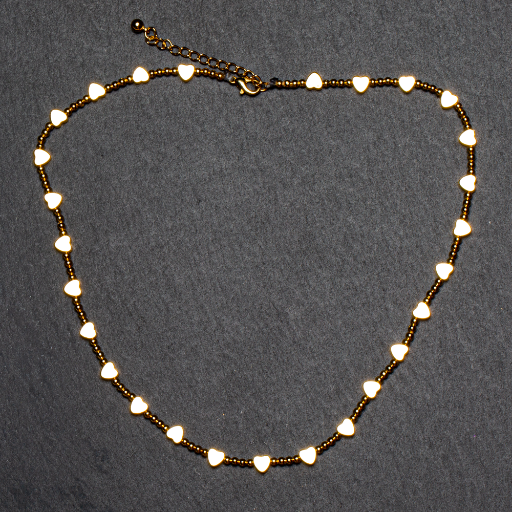 Short Heart Necklace Gold Plate for Elegant Style - Shopthatapp.ca