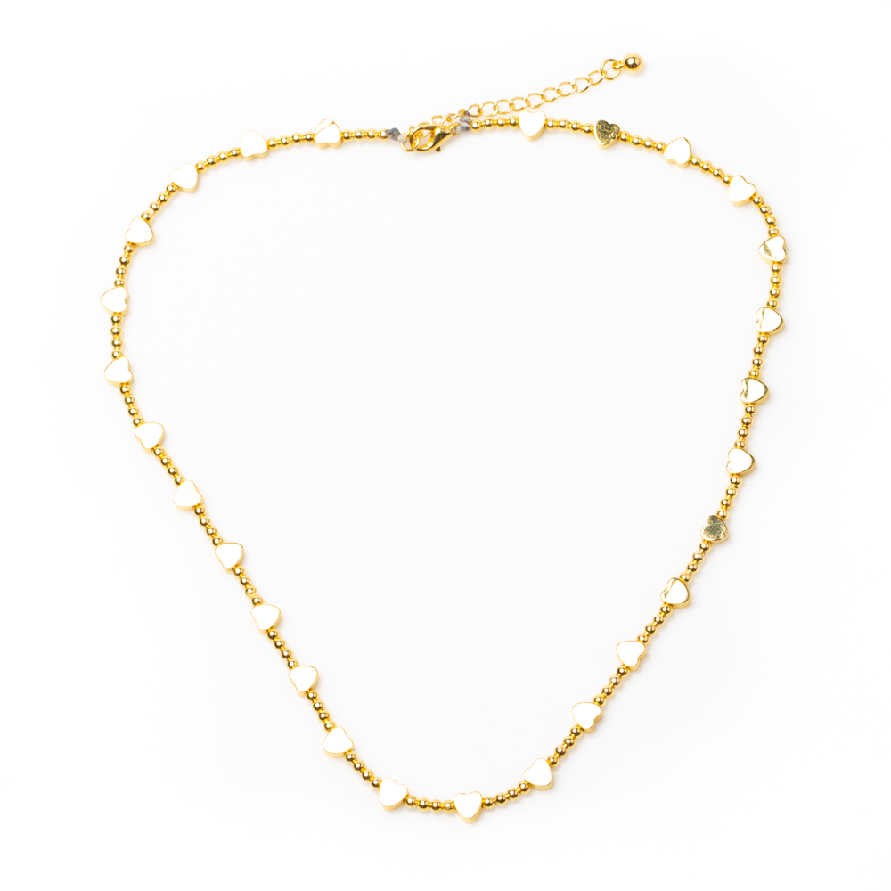Short Heart Necklace Gold Plate for Elegant Style - Shopthatapp.ca