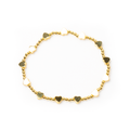 Elasticated Gold Heart Bracelet - Elegant Gold Plate Design - Shopthatapp.ca