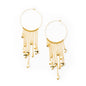 Gold plate ring and charms earrings by Suzie Blue Canada, featuring elegant design with intricate details and fashionable style.