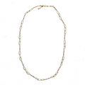 Long Chainlink Enamel Necklace for Elegant Style - Shopthatapp.ca