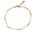 Pearl Bracelet Gold Plate - Elegant and Timeless Accessory - Shopthatapp.ca