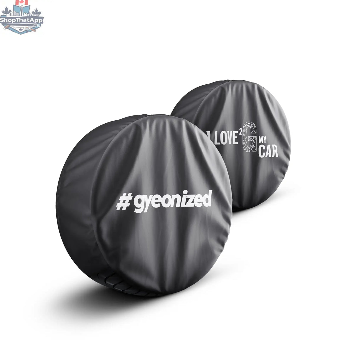 Set of four GYEON Q²M wheel covers from CARZILLA, designed to protect and enhance vehicle wheels with stylish accessories.