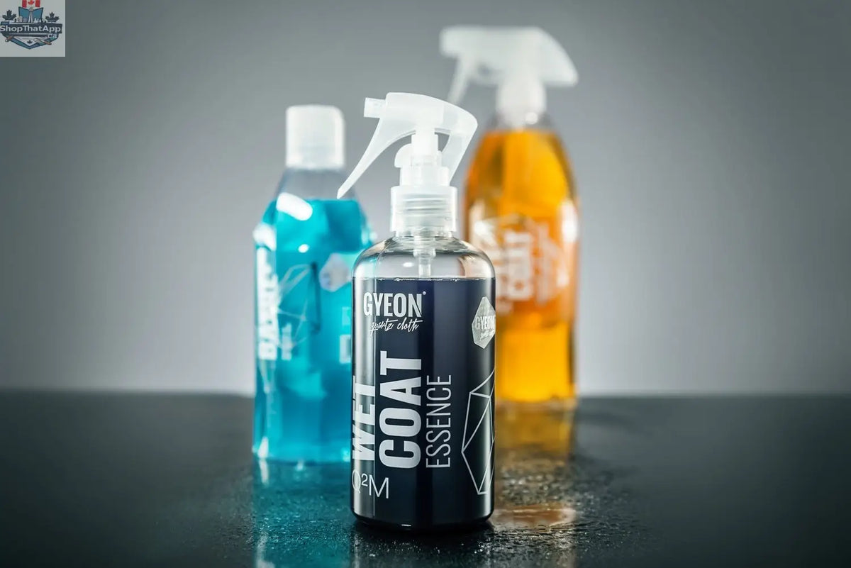 GYEON Q²M WetCoat Essence Concentrate exterior car care product in packaging, designed for enhancing vehicle paint protection