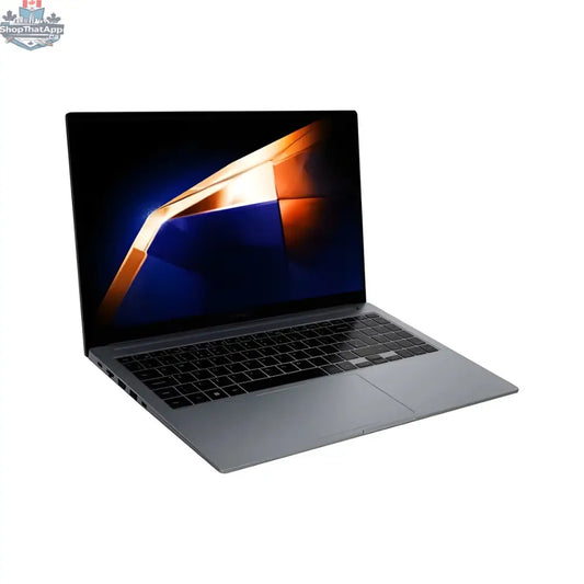 Samsung Galaxy Book4 Pro 16-inch touchscreen AMOLED laptop, featuring sleek design and vibrant display.