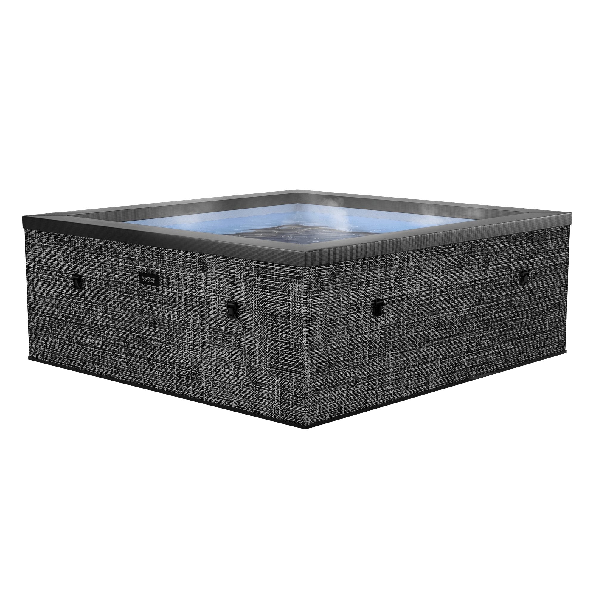 Wave | Garda | 4/6-Person Eco Foam Hot Tub | Square | Built-In Integrated Heater - Www.Shopthatapp.ca