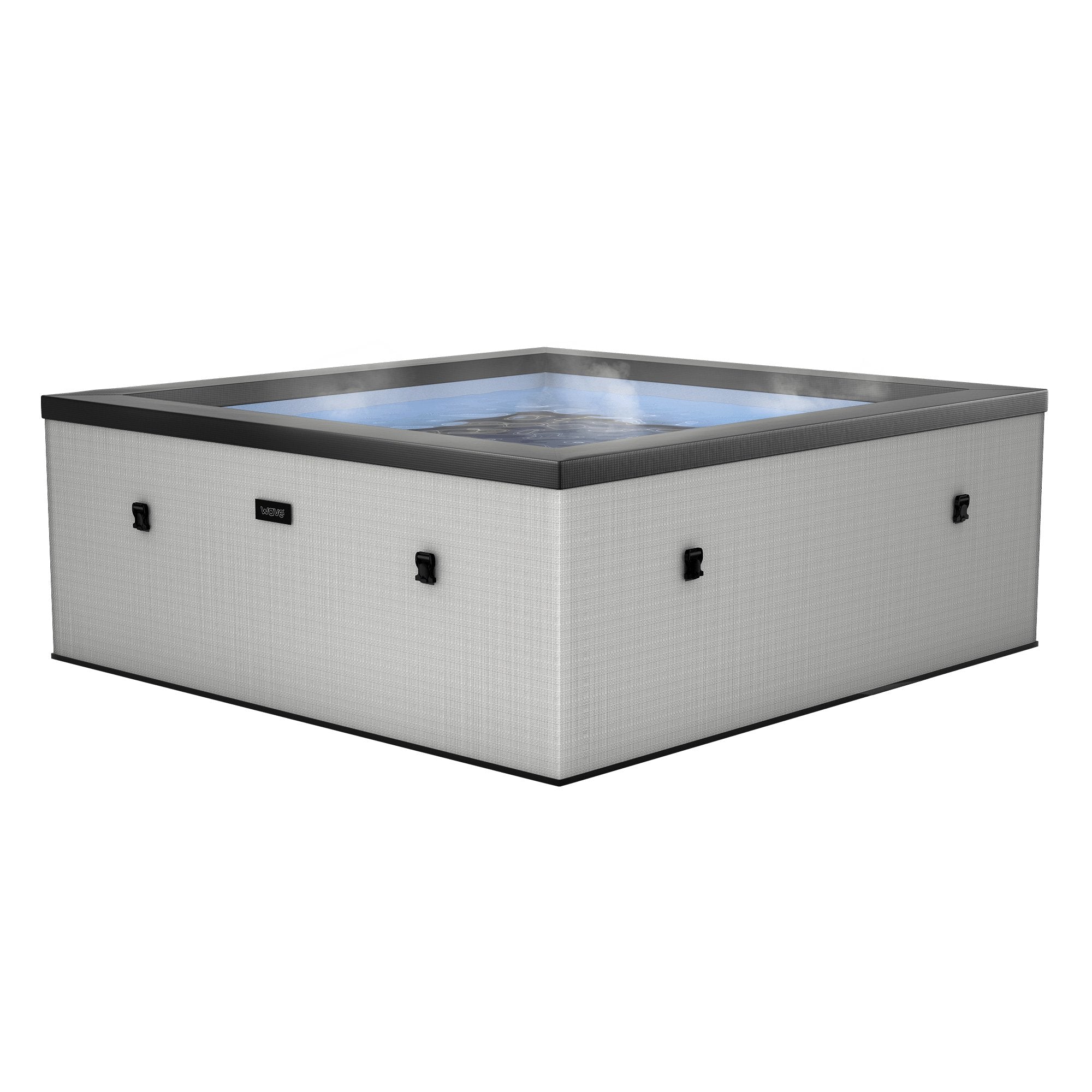 Wave | Garda | 4/6-Person Eco Foam Hot Tub | Square | Built-In Integrated Heater - Www.Shopthatapp.ca