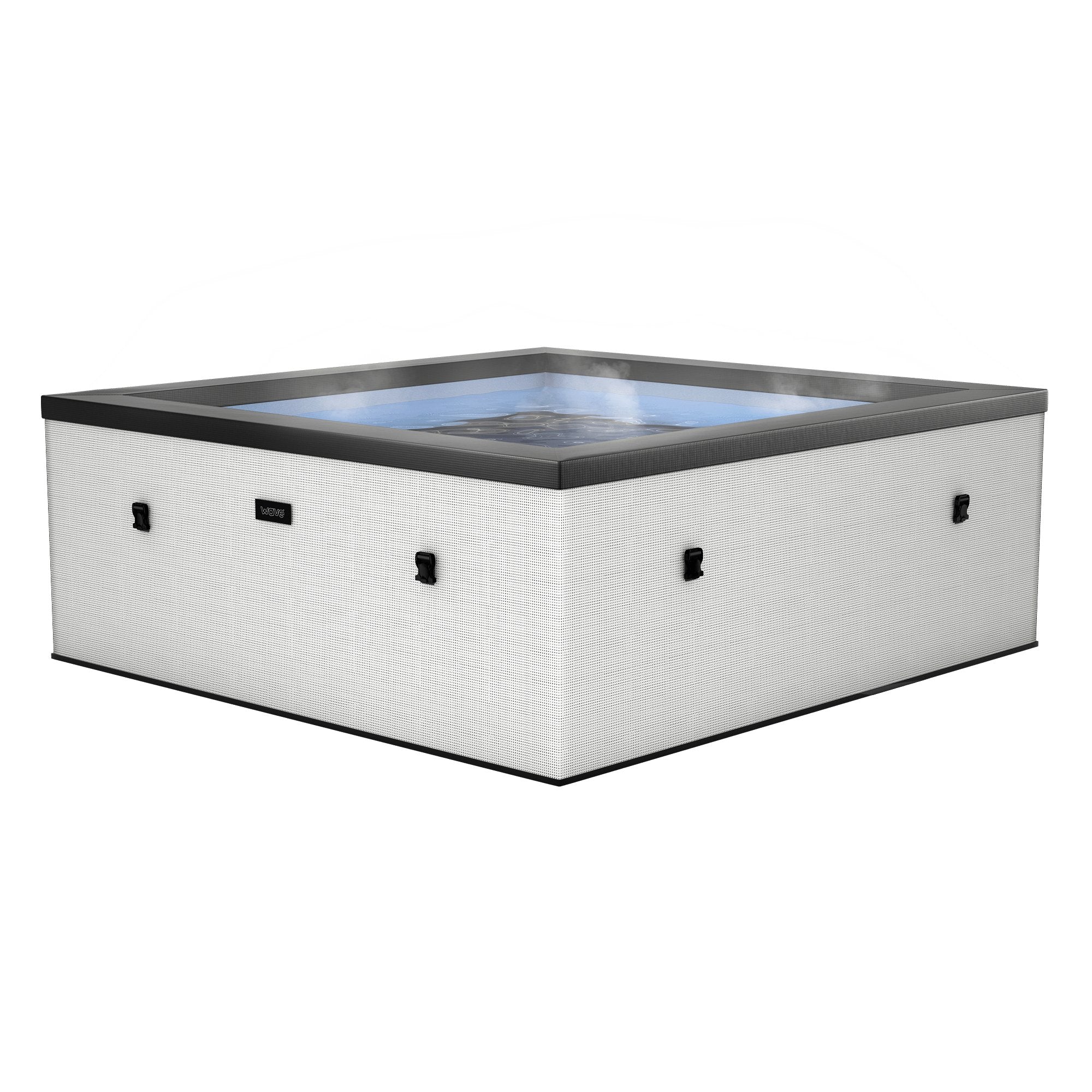 Wave | Garda | 4/6-Person Eco Foam Hot Tub | Square | Built-In Integrated Heater - Www.Shopthatapp.ca