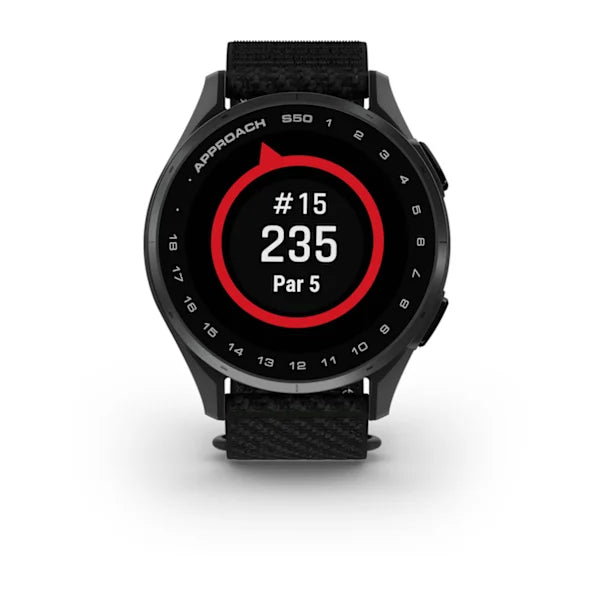 Garmin Approach S50 Golf Watch with AMOLED Touchscreen, GPS & 43K Courses - Shopthatapp.ca