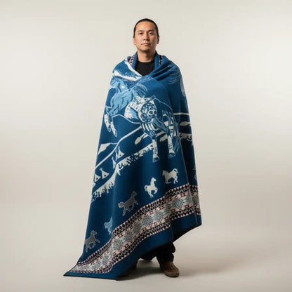 OLDTRIBES™ Horse Spirits Alpaca Blanket - Shopthatapp.ca