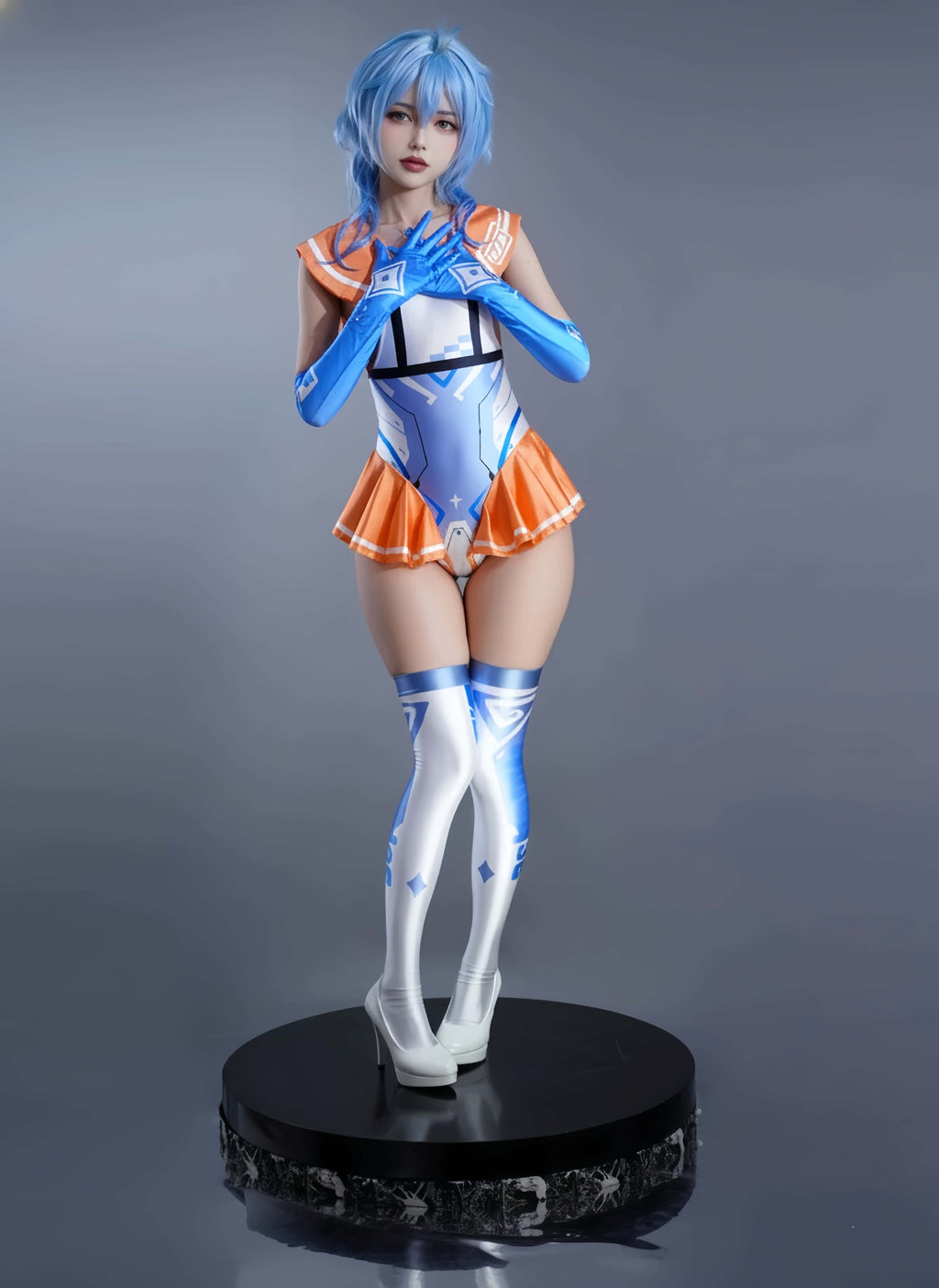 Japanese Anime Girl Spandex Swimwear Racing Suit Wet Suit Race Queen Costume - Shopthatapp.ca