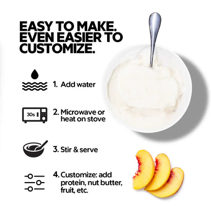 Cream of Rice by Elev8 with Georgia Peach fragrance, showcasing a jar of sweet, juicy peach aroma for versatile use.