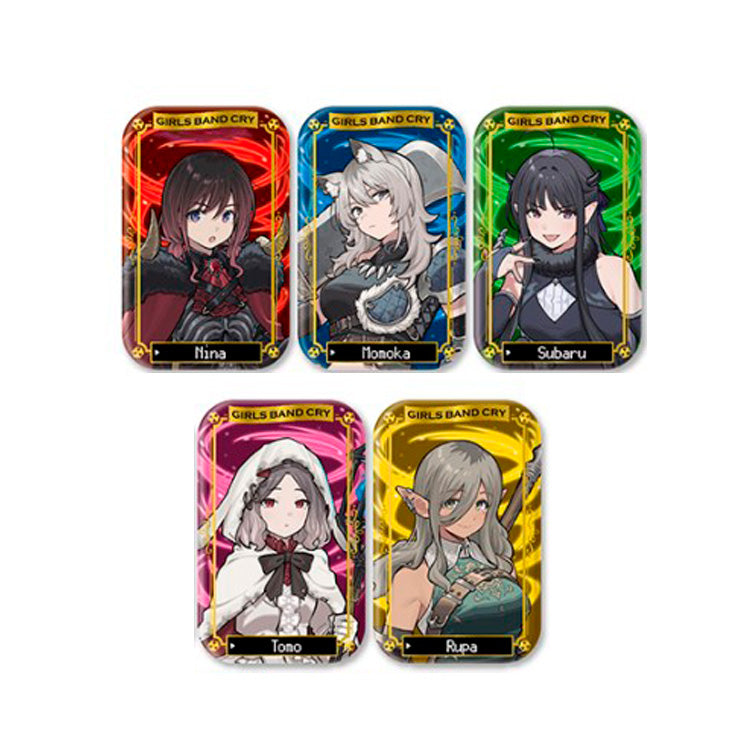 Girls Band Cry Anime Merch - Foil Marukaku Can Badge 2 - Www.Shopthatapp.ca