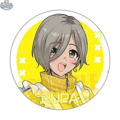 Girls Band Cry anime collectibles featuring trading badges from the Jersey Maid Ver. collection by Doki Doki Land.