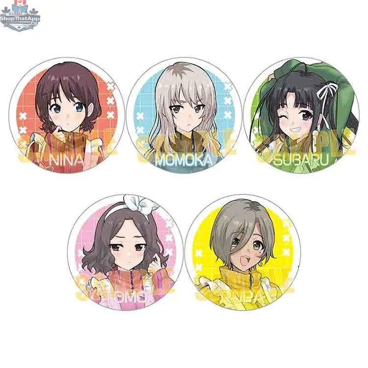 Girls Band Cry anime collectibles, trading badge collection featuring Jersey Maid Ver., by Doki Doki Land.