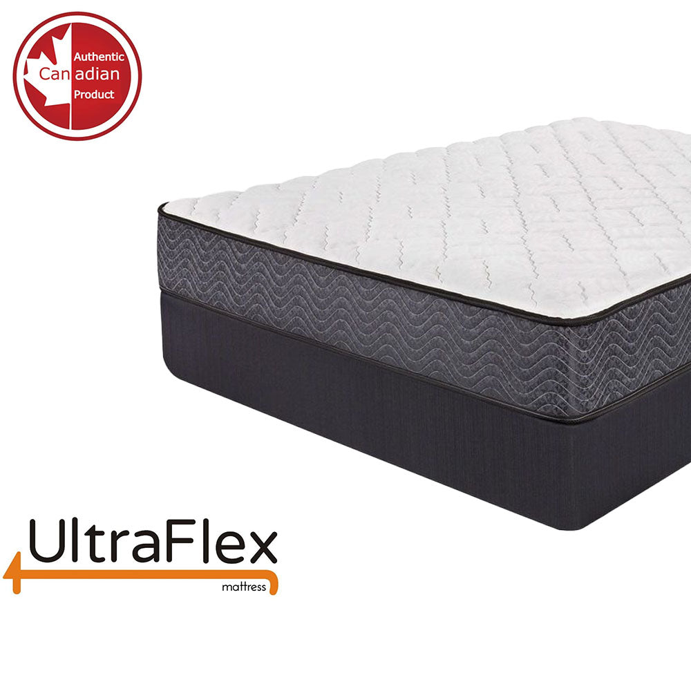 UltraFlex® PRESTIGE Mattress and BoxSpring Set - Orthopedic Heavy-Duty Hybrid HDCoils, Pressure Relieving Foam with Posture Support, High-Density Foam Casing, Low Motion Transfer, Eco-Friendly Mattress (Made in Canada) - Shopthatapp.ca