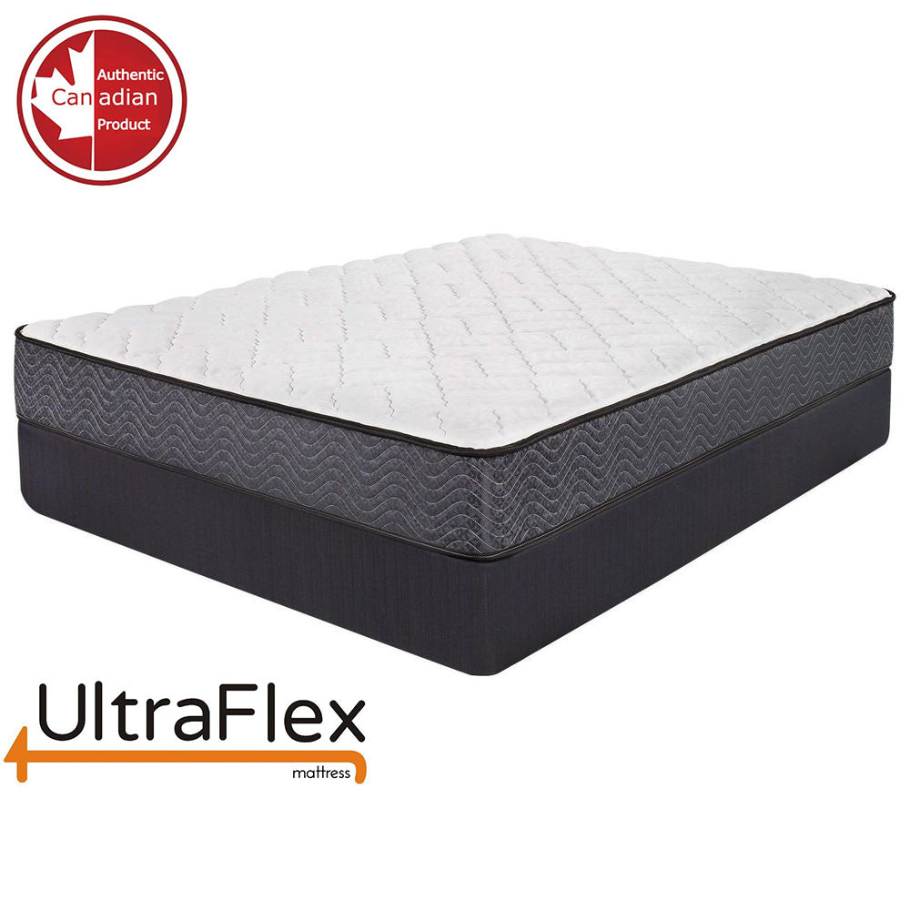 UltraFlex® PRESTIGE - Orthopedic Heavy-Duty Hybrid HDCoils, with Posture Support High-Density Foam Casing, Low Motion Transfer (Made in Canada) - With Waterproof Mattress Protector - Shopthatapp.ca
