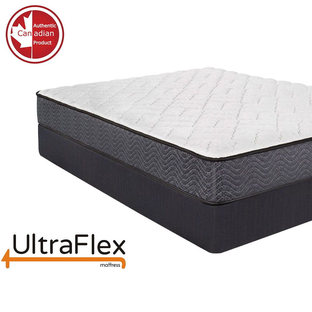 UltraFlex® PRESTIGE - Orthopedic Heavy-Duty Hybrid HDCoils, with Posture Support High-Density Foam Casing, Low Motion Transfer (Made in Canada) - With Waterproof Mattress Protector - Shopthatapp.ca