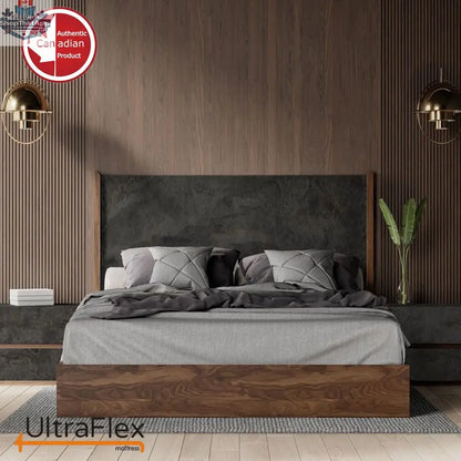 UltraFlex® PRESTIGE orthopedic hybrid mattress with heavy-duty coils, pressure-relieving foam, and eco-friendly design.