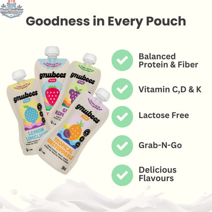 Gnubees Plus Mix Box - 12 pouches - Shopthatapp.ca