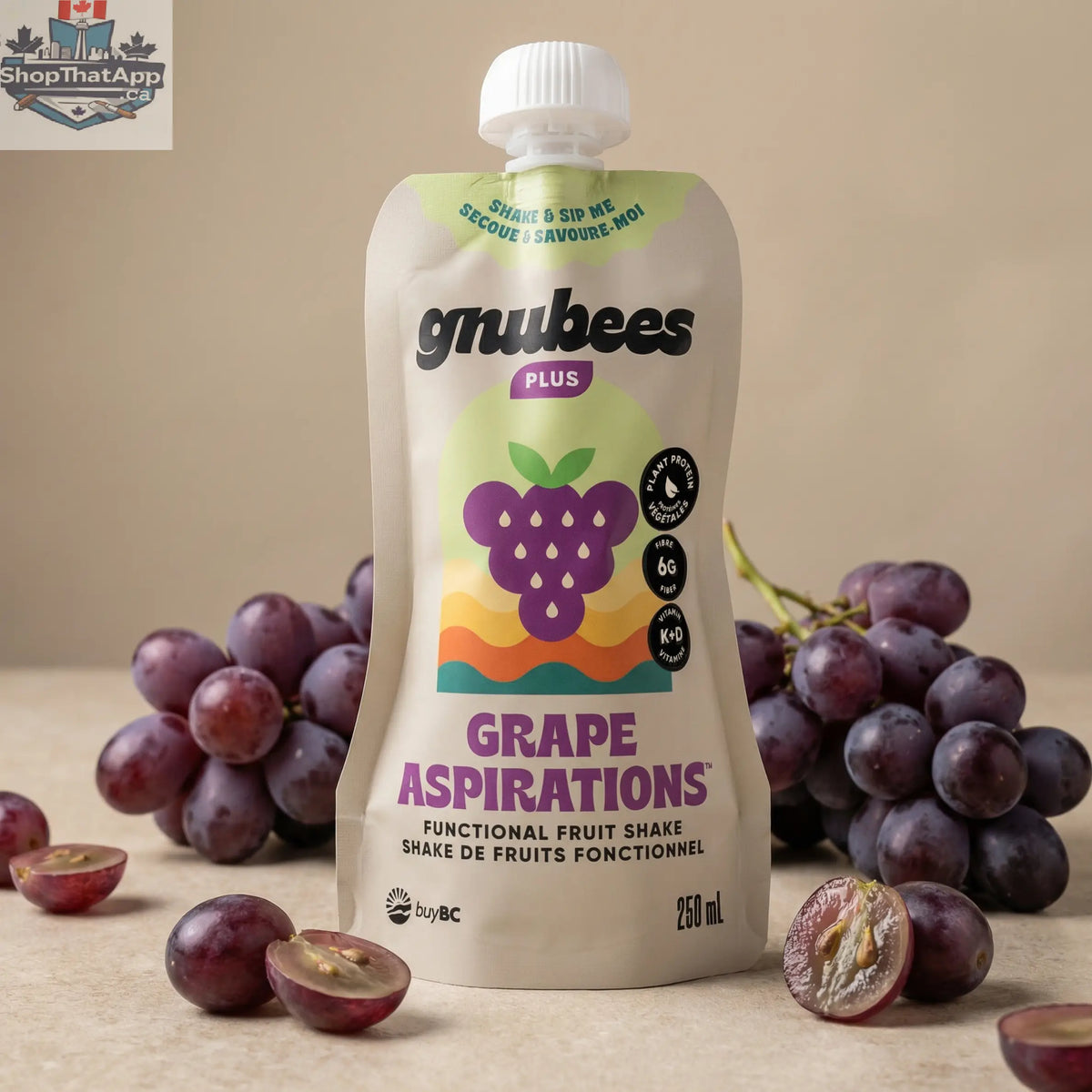 Grape Aspirations -  Box with 12 Pouches - Shopthatapp.ca