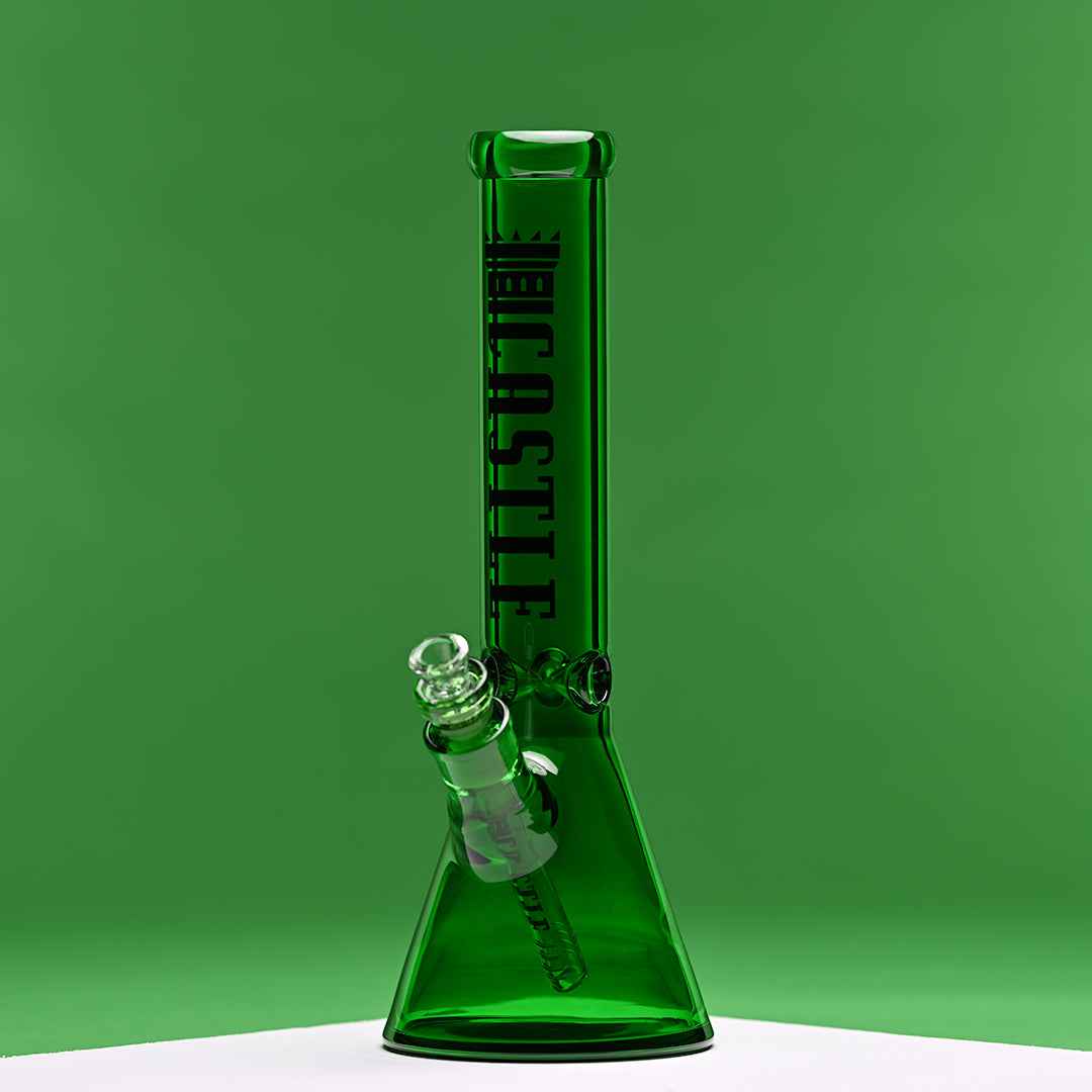 14" Electroplated Beaker Bong – 7mm Heavy Duty Glass