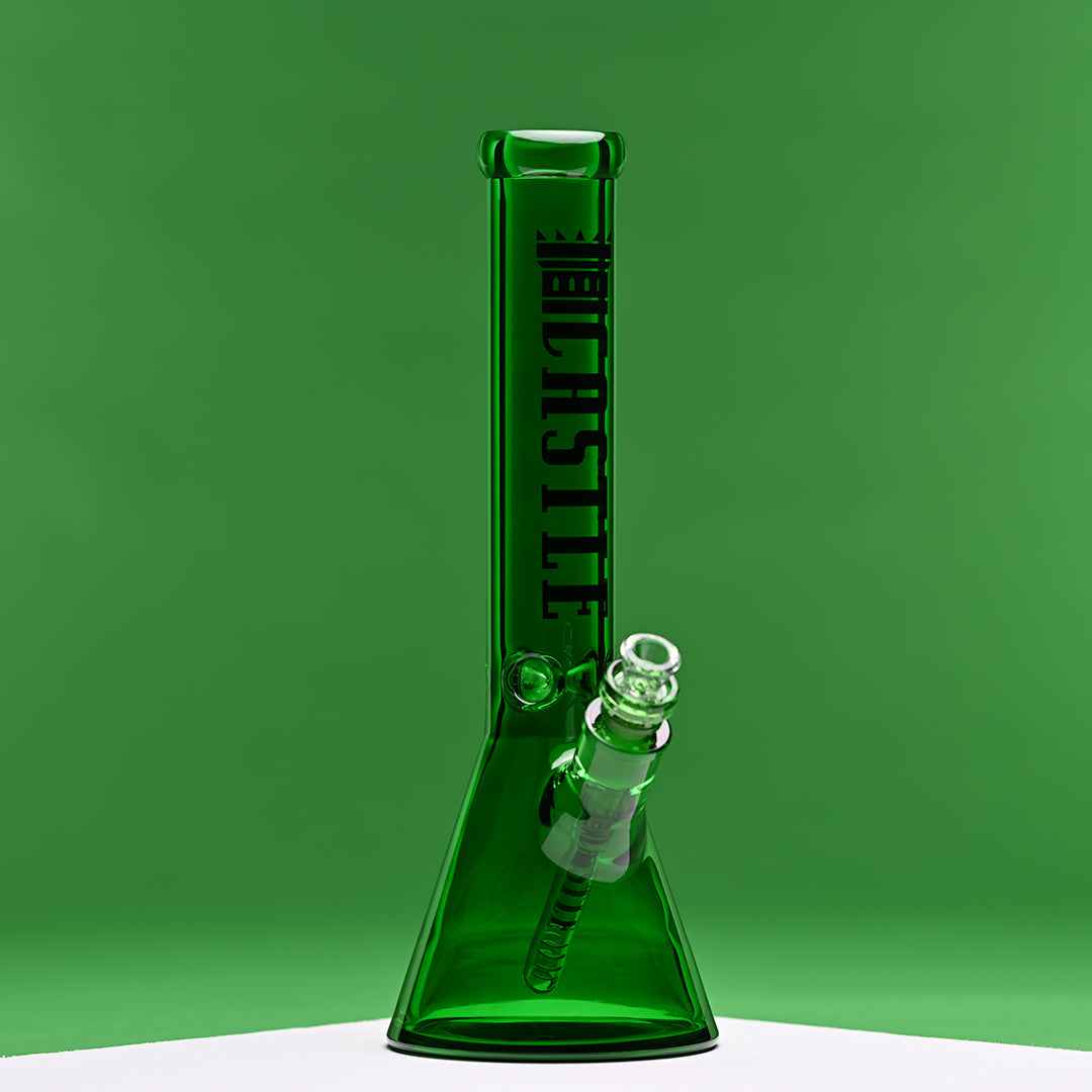 14" Electroplated Beaker Bong – 7mm Heavy Duty Glass