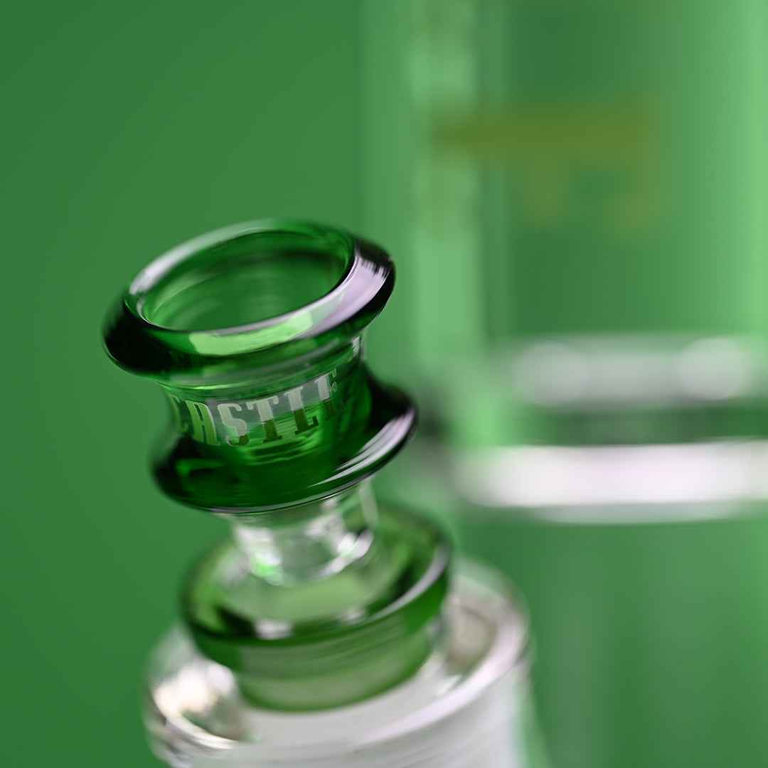 14" 9mm Beaker Bong with Colored Logo