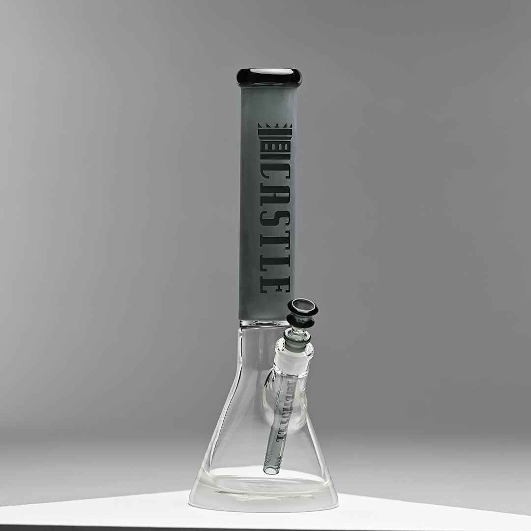 Frosted Tube (16″) Colored Beaker Bong