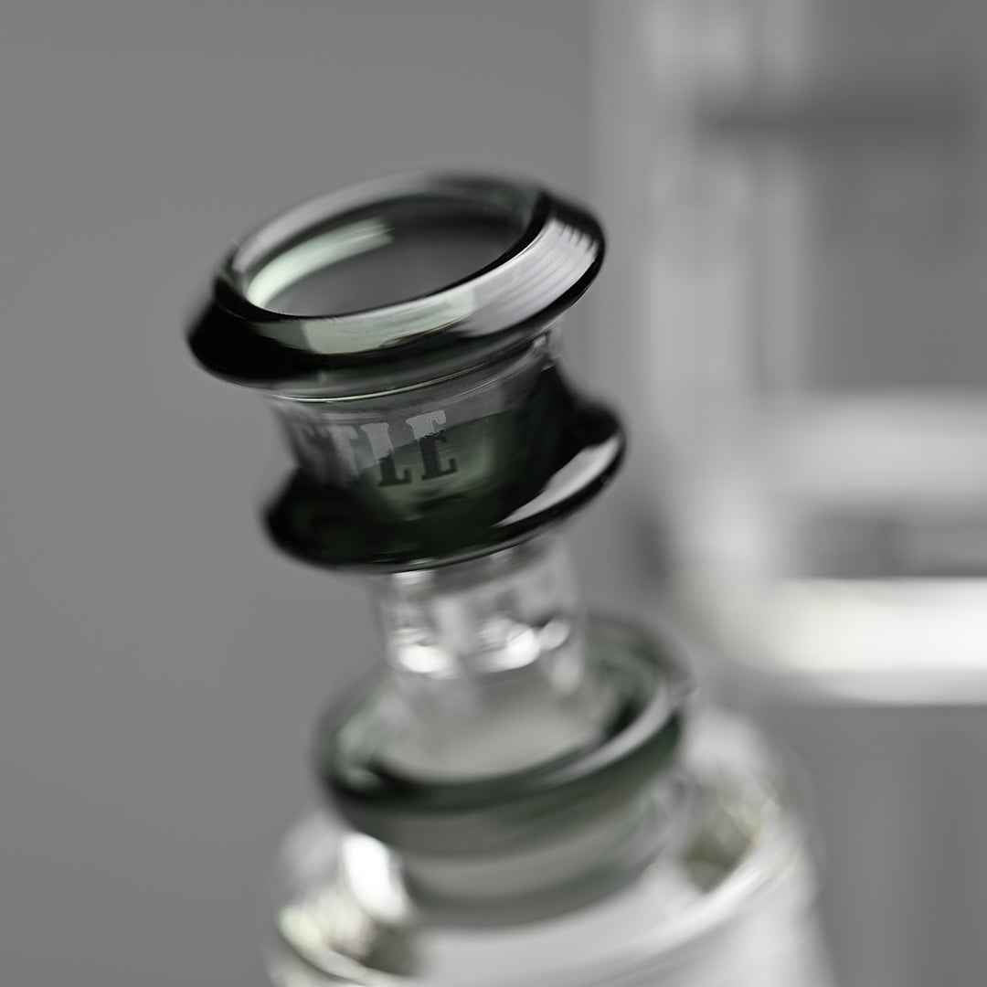 14" 9mm Beaker Bong with Colored Logo