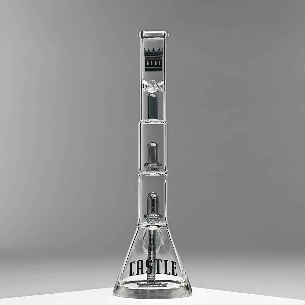 Double Showerhead (18″) Innovative Beaker Bong