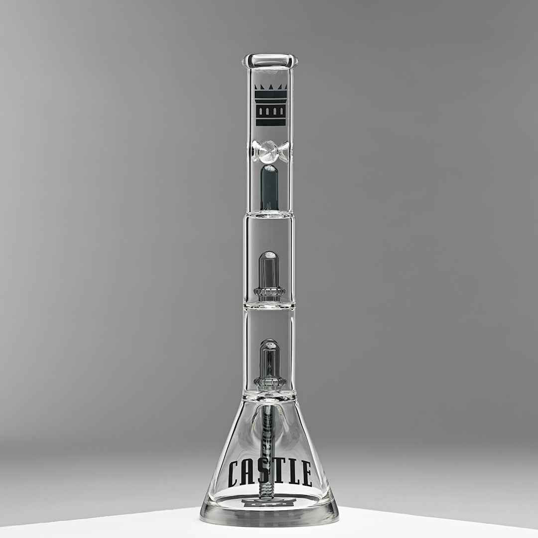 Double Showerhead (18″) Innovative Beaker Bong