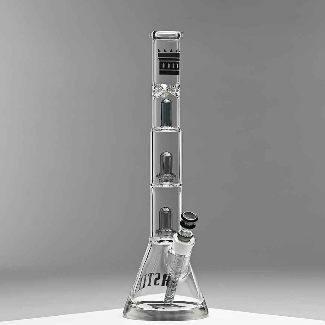 Double Showerhead (18″) Innovative Beaker Bong