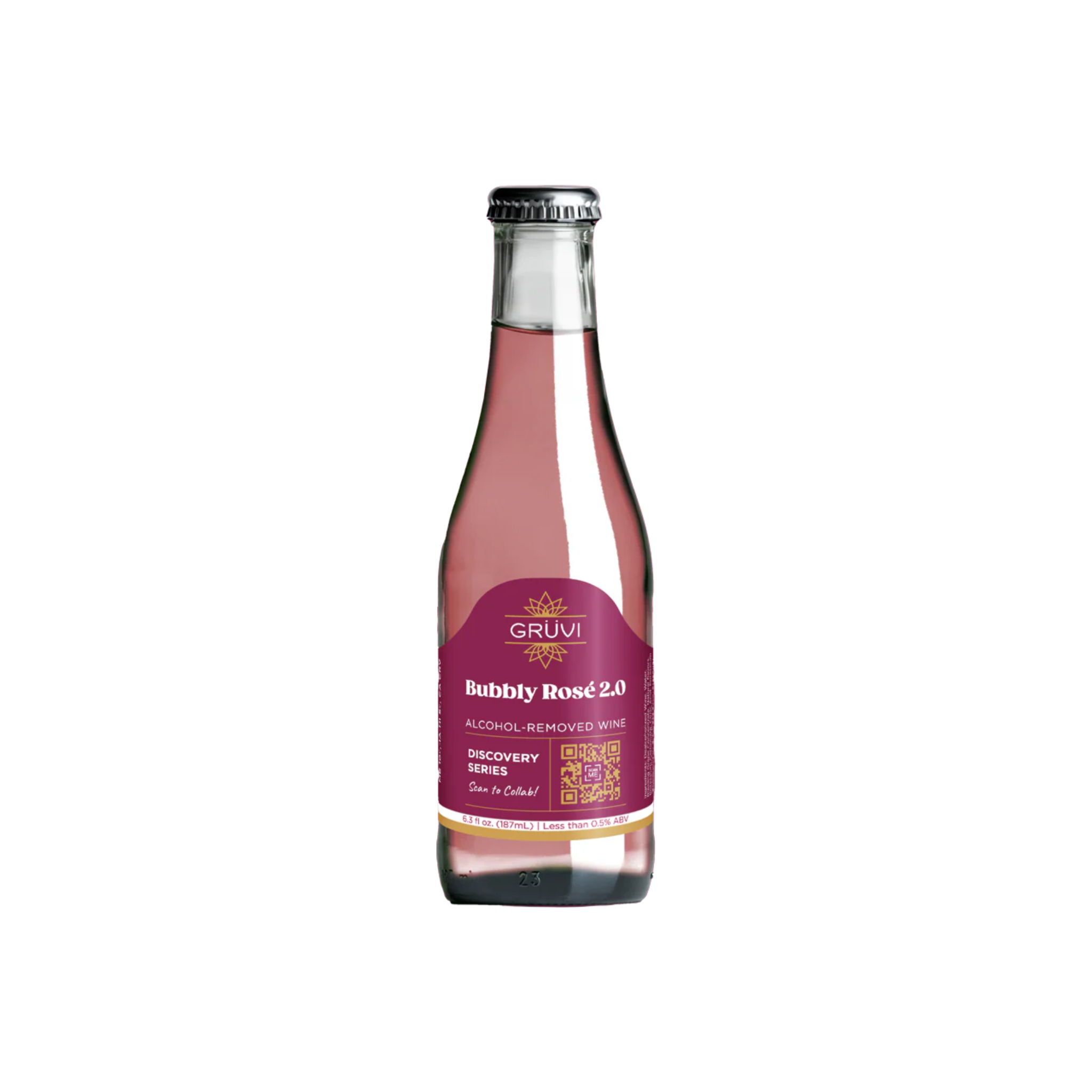 Grüvi Bubbly Rosé 2.0 - Sparkling Non-Alcoholic Wine
