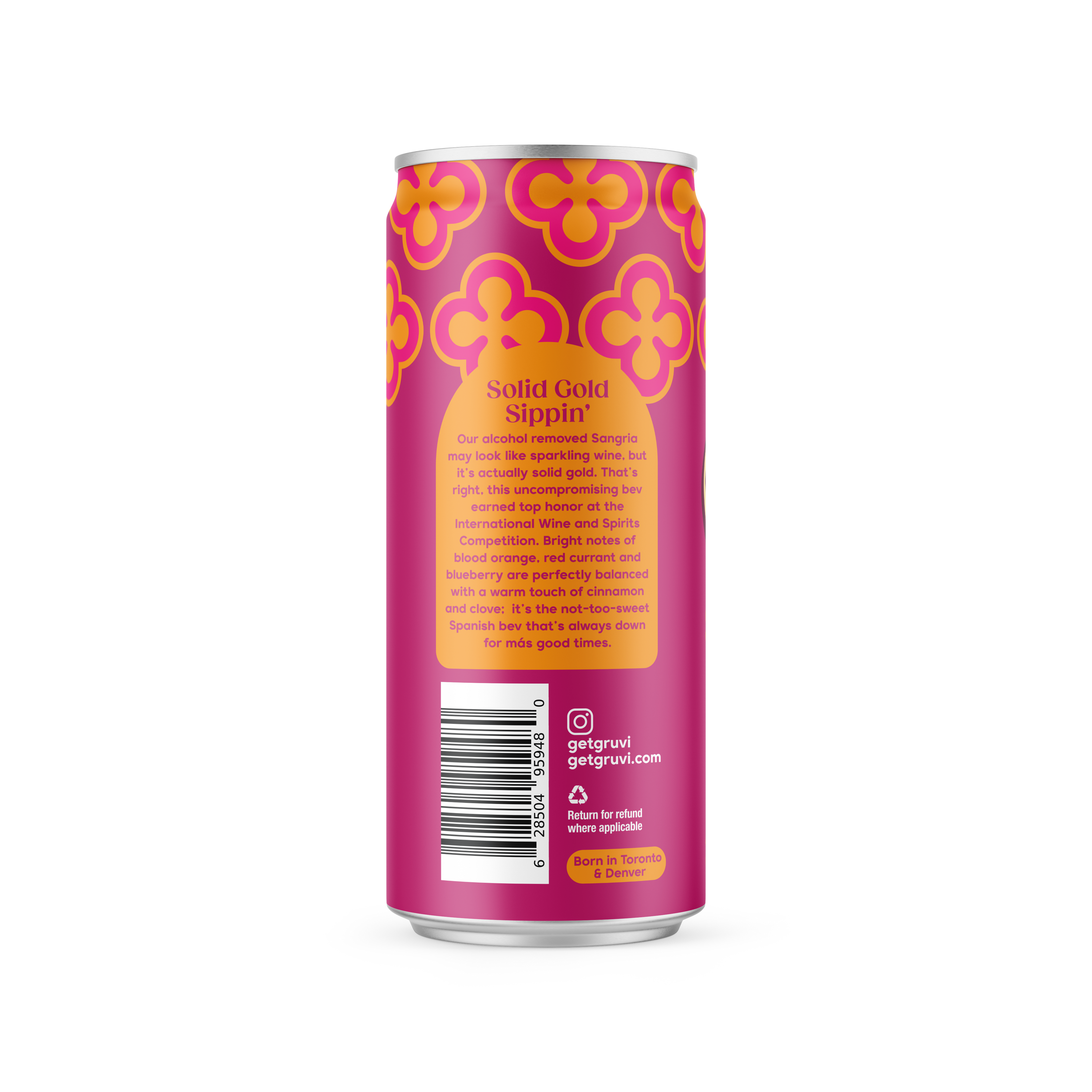Grüvi Sangria - Refreshing Non-Alcoholic Wine Alternative