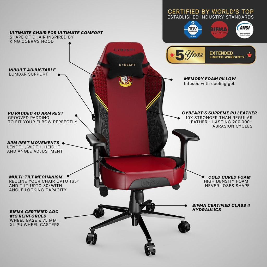 Gryffindor Gaming Chair - Shopthatapp.ca