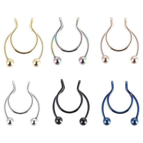 1pcs U Shaped Fake Nose Ring - Shopthatapp.ca