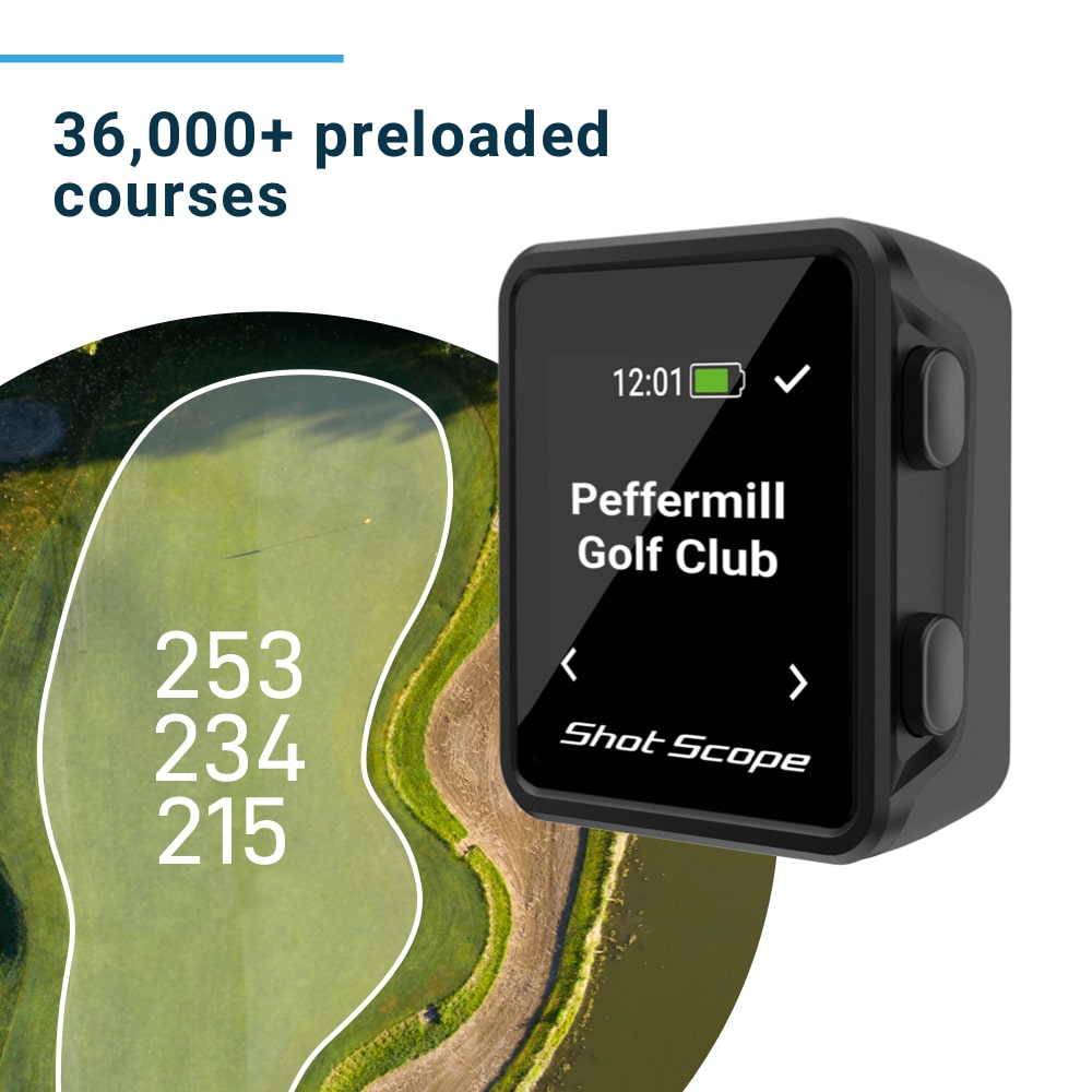 H4 Golf GPS with Shot Tracking - Handheld, Clip-On, Magnetic, 16 Tags - Shopthatapp.ca