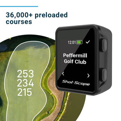 H4 Golf GPS with Shot Tracking - Handheld, Clip-On, Magnetic, 16 Tags - Shopthatapp.ca