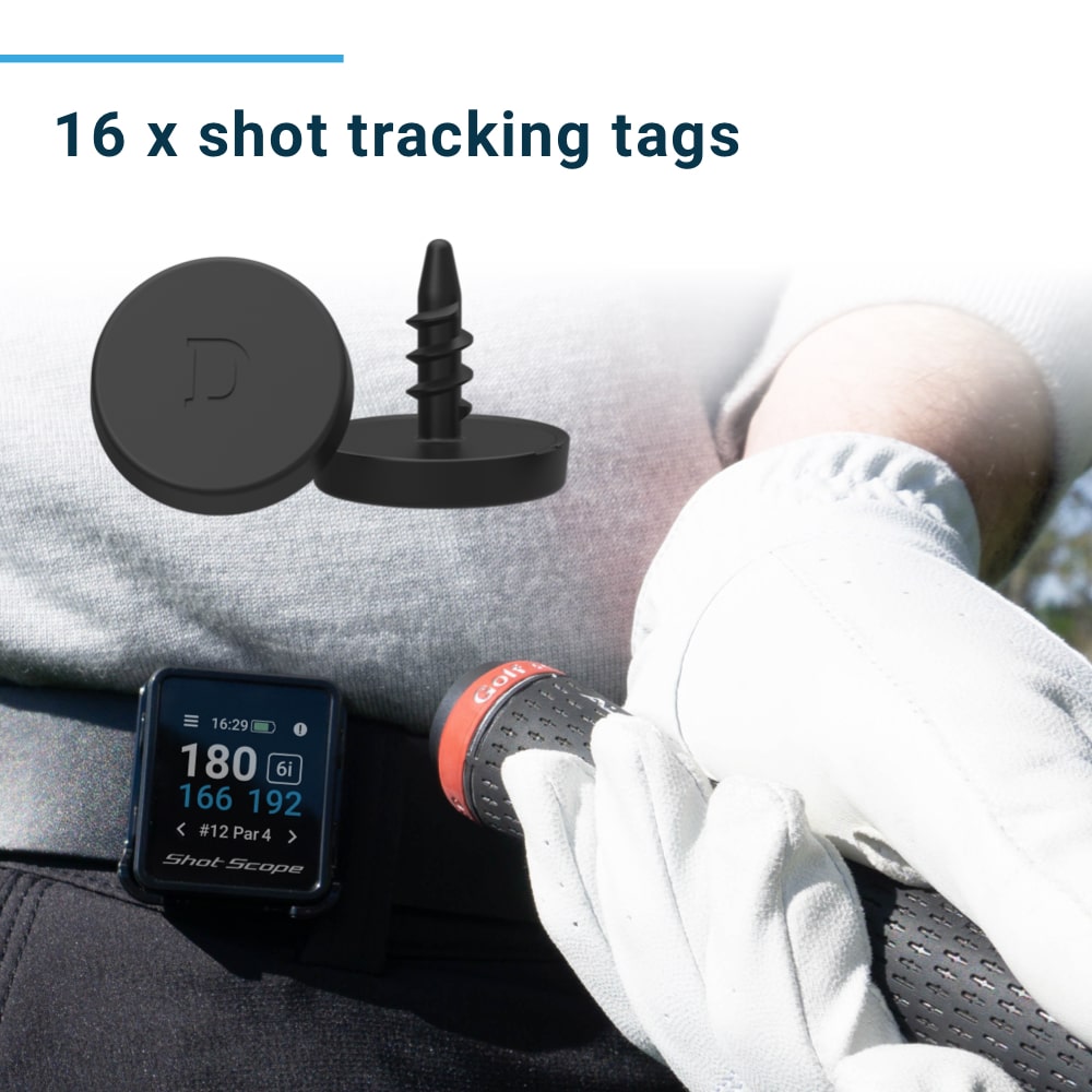 H4 Golf GPS with Shot Tracking - Handheld, Clip-On, Magnetic, 16 Tags - Shopthatapp.ca