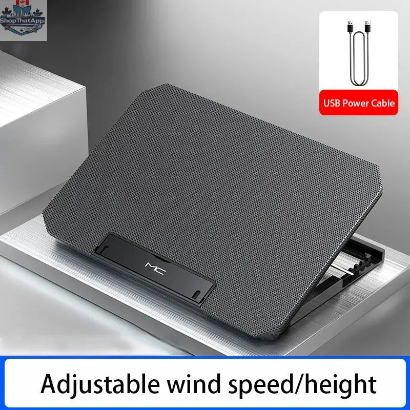 Gaming Laptop Cooler Large Size For 12-16 Inch Notebook Two USB Laptop Cooling Pads Wind Speed Adjustable Silent Laptop Stand - Shopthatapp.ca