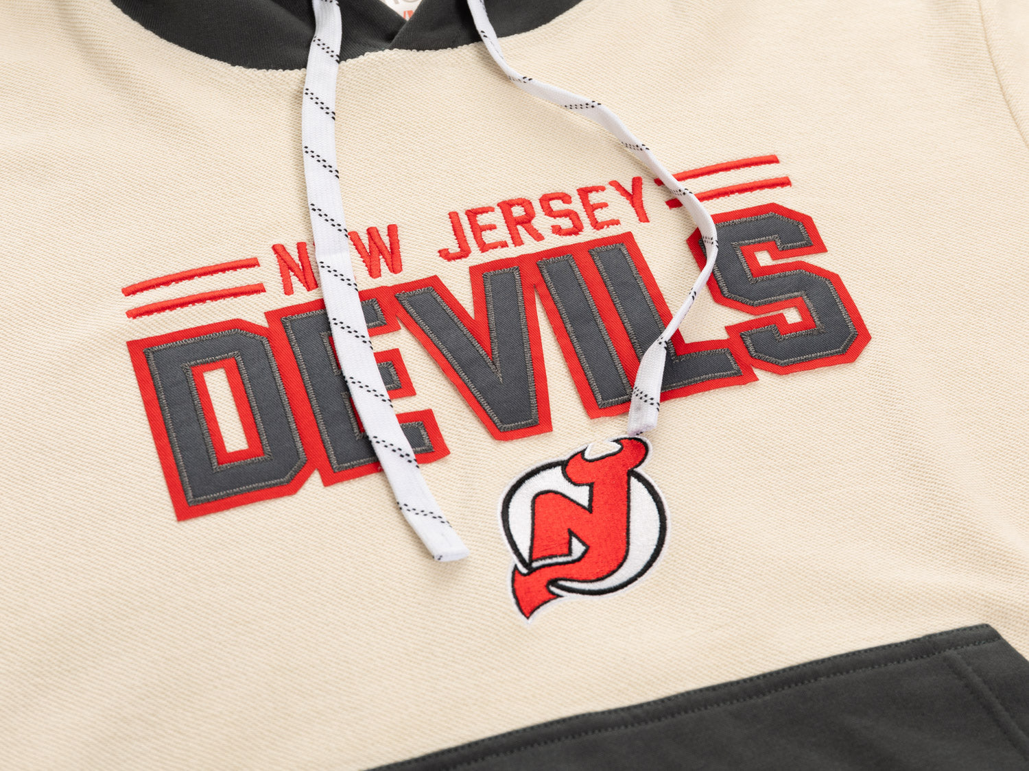 New Jersey Devils NHL Unisex Reverse Terry Retro Premium Hoodie - Shopthatapp.ca